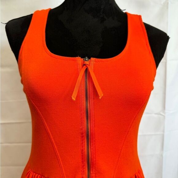 Rebecca Taylor Jamillah Dress Orange - Picture 4 of 9